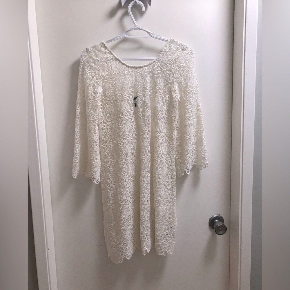 H&M Crochet Swim Coverup